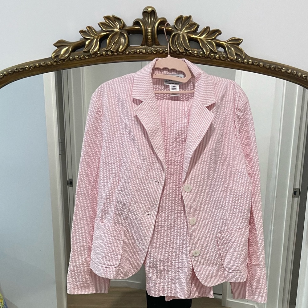PENDLETON Pink Striped Suit and pants set